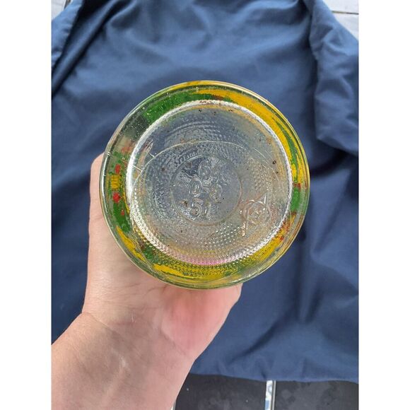 Vintage Painted Glass Decanter Prohibition Era - Picture 7 of 7